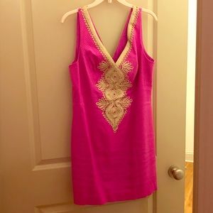 Lilly Pulitzer pink Junie shift dress size 8